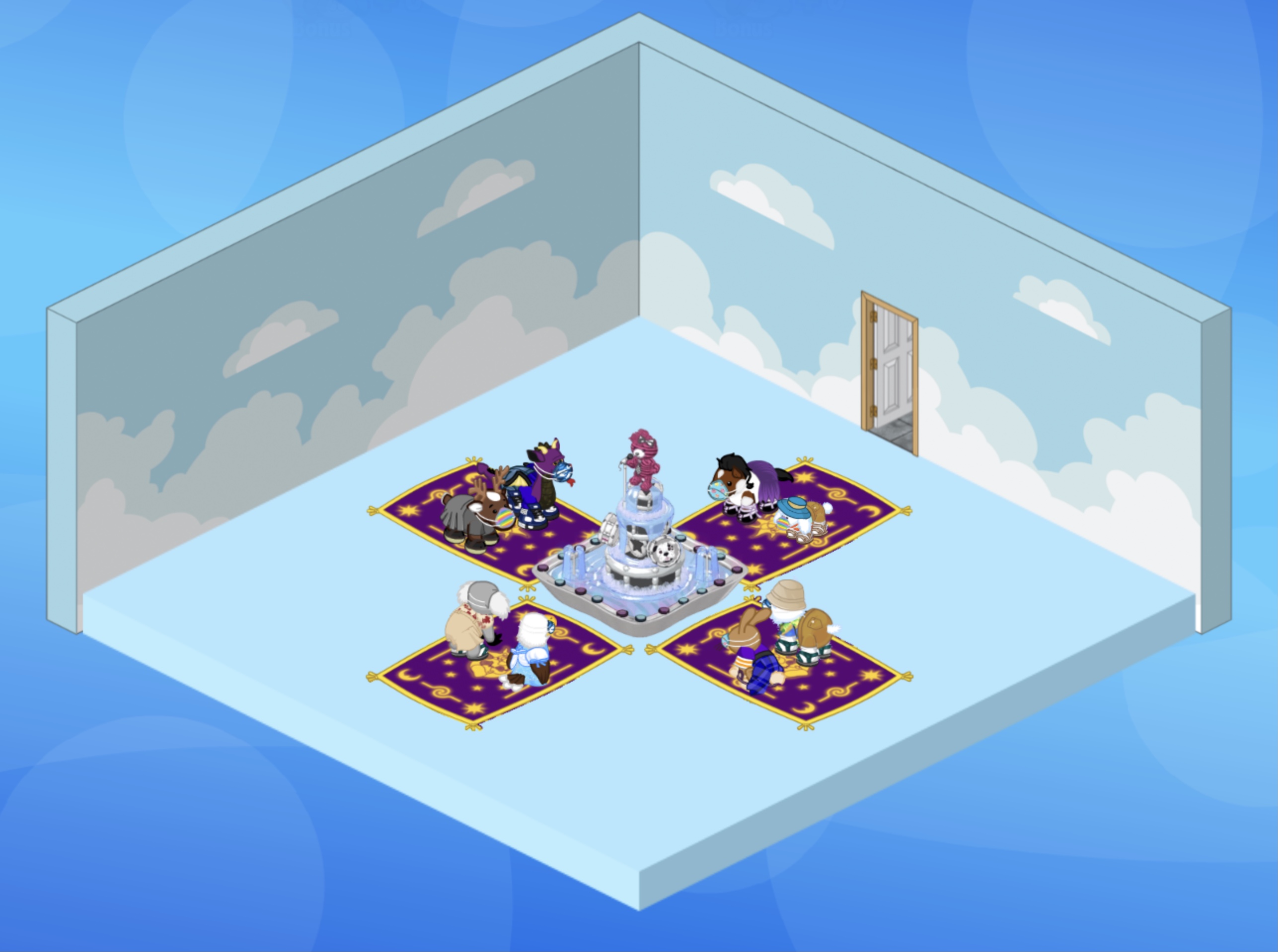 Webkinz re-creation of the Magic Carpets of Aladdin Disney World ride