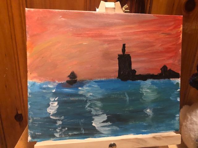 painting of Boston harbor